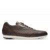 CLARKS - TRITURN RUN BROWN WEAVE LEATHER